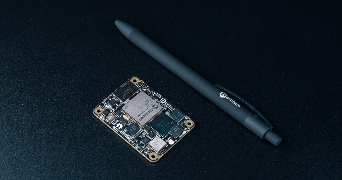 Photo of the PolarFire SoM